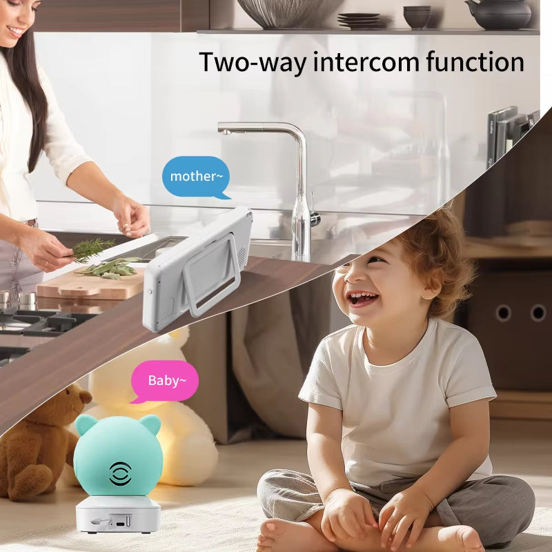 5 "Tuya Baby Monitor 2K High Definition Wifi Remote Mobile APP Control Up, Down, Left and Right Rotation Gimbal Camera